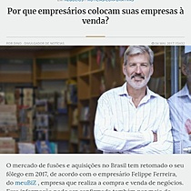 Por que empresrios colocam suas empresas  venda?